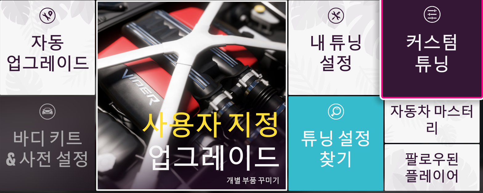 포르자 호라이즌 5 튜닝 버그/취약점