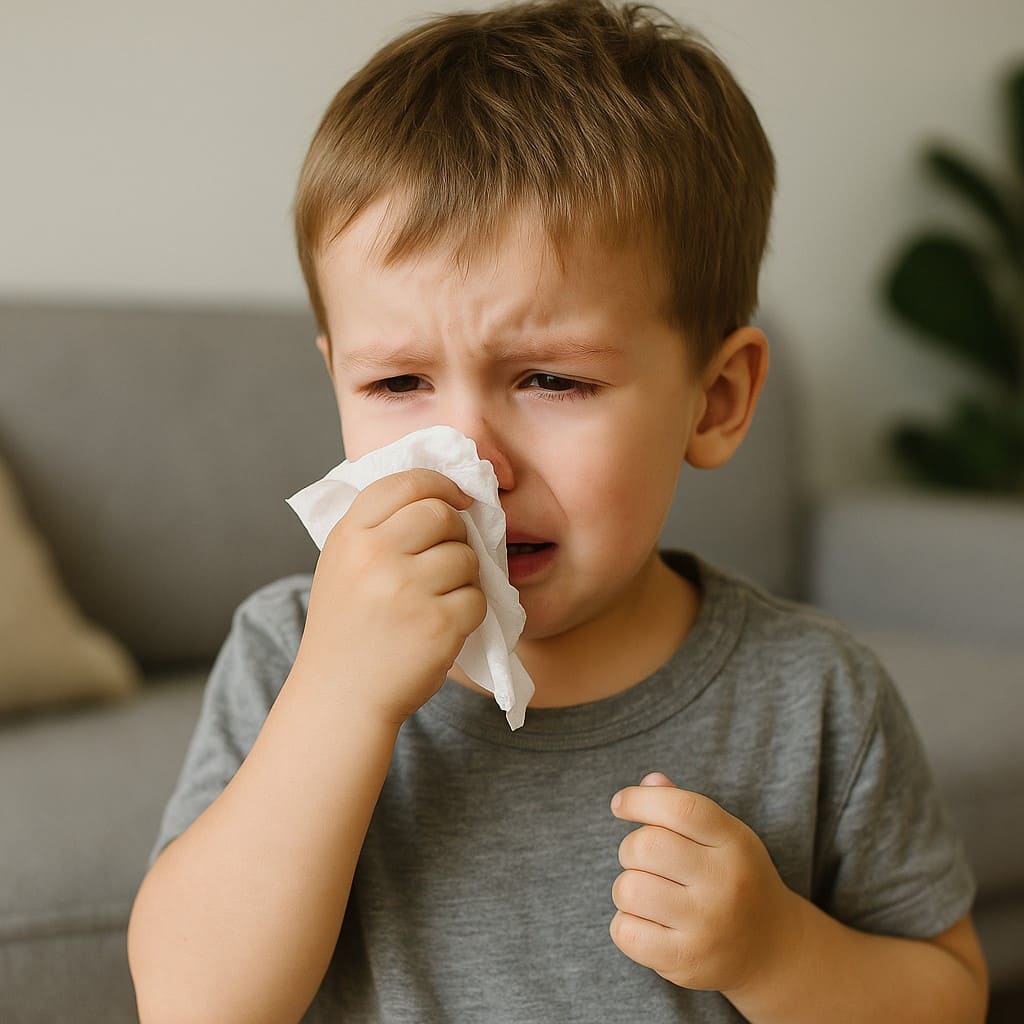 코 푸는 아이