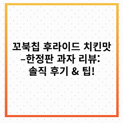 꼬북칩 후라이드