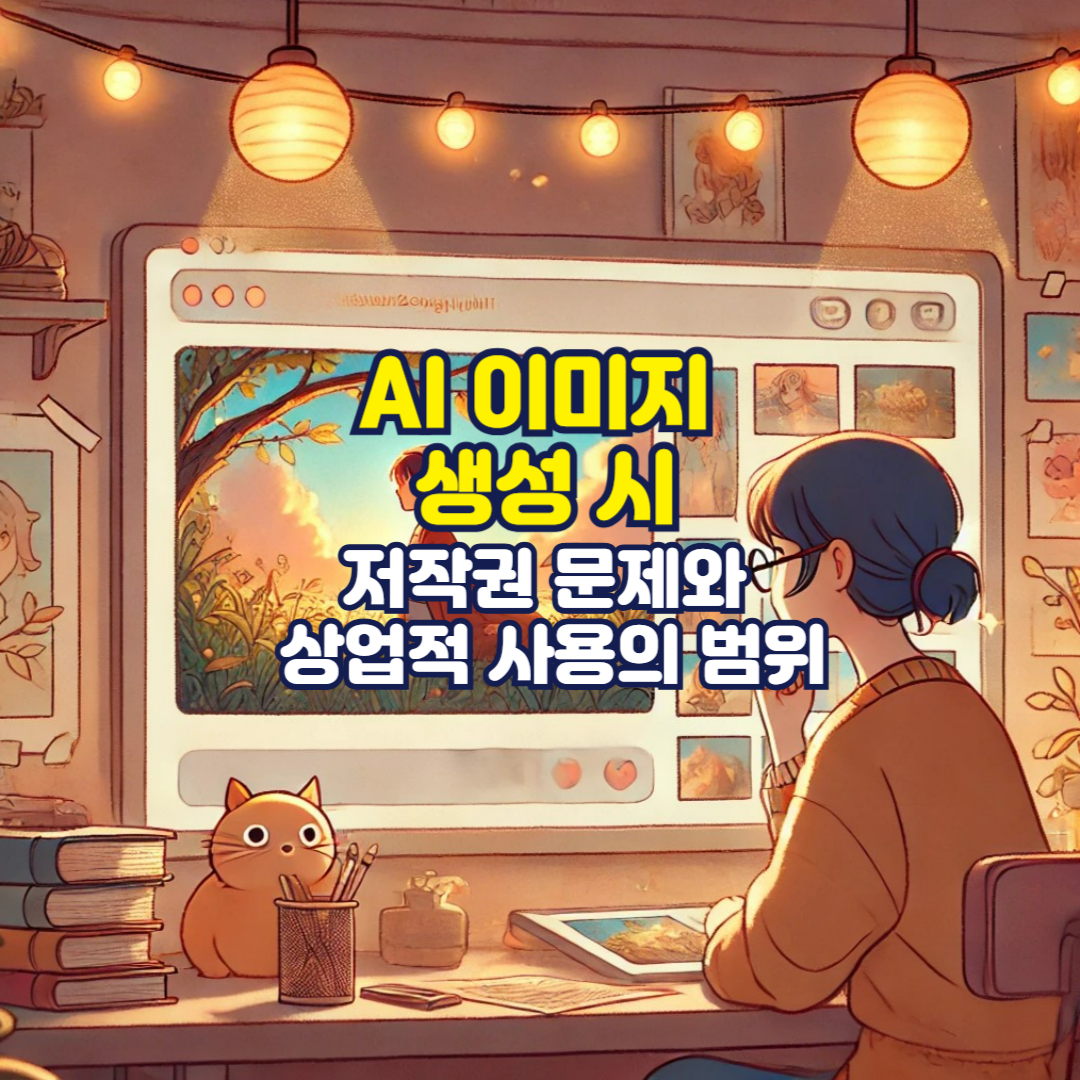 AI 이미지 생성 시 저작권 문제와 상업적 사용의 범위