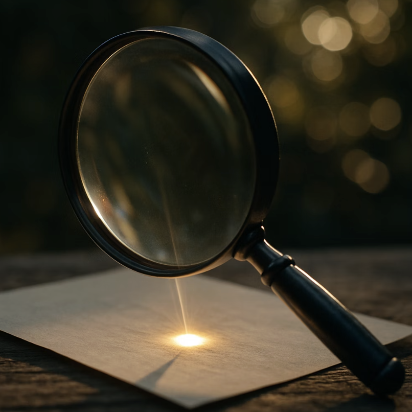 렌즈의 함정, 거대한 돋보기