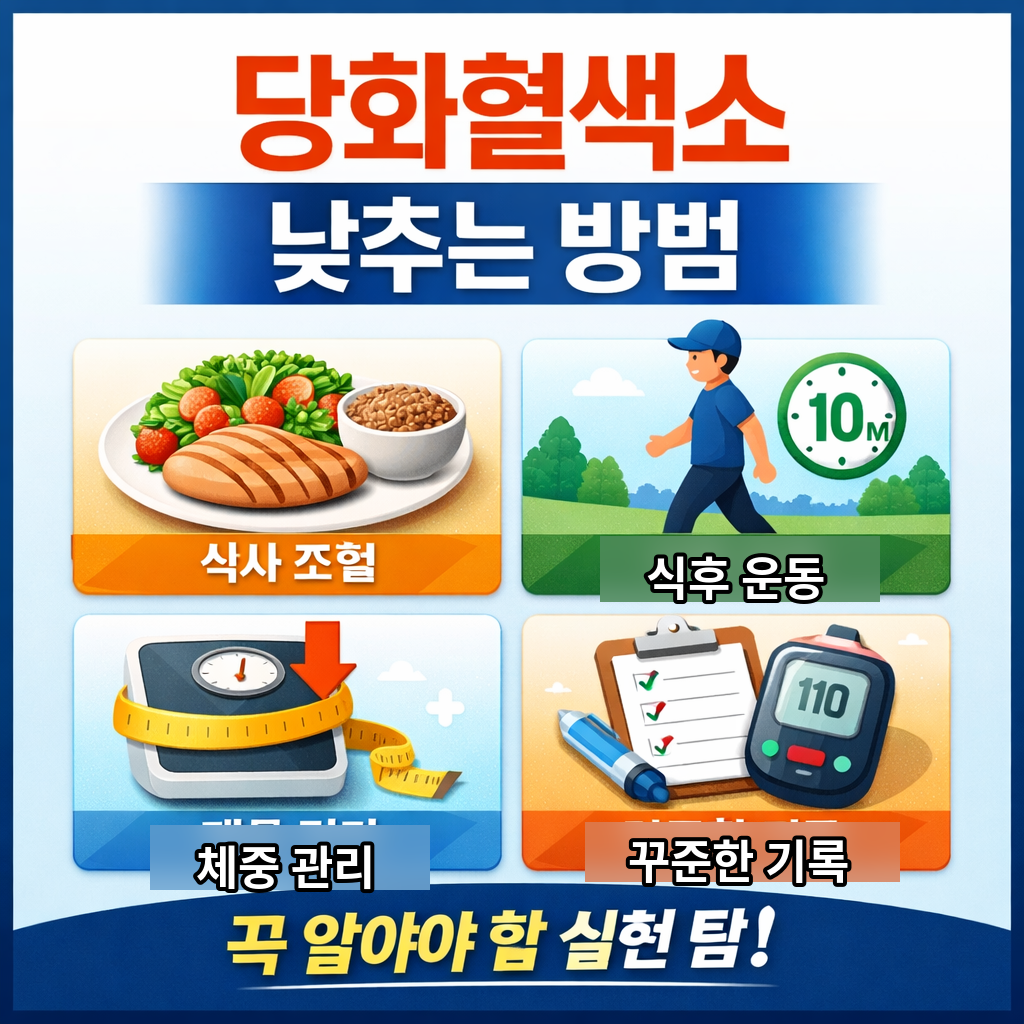 당화혈색소 낮추는 방법