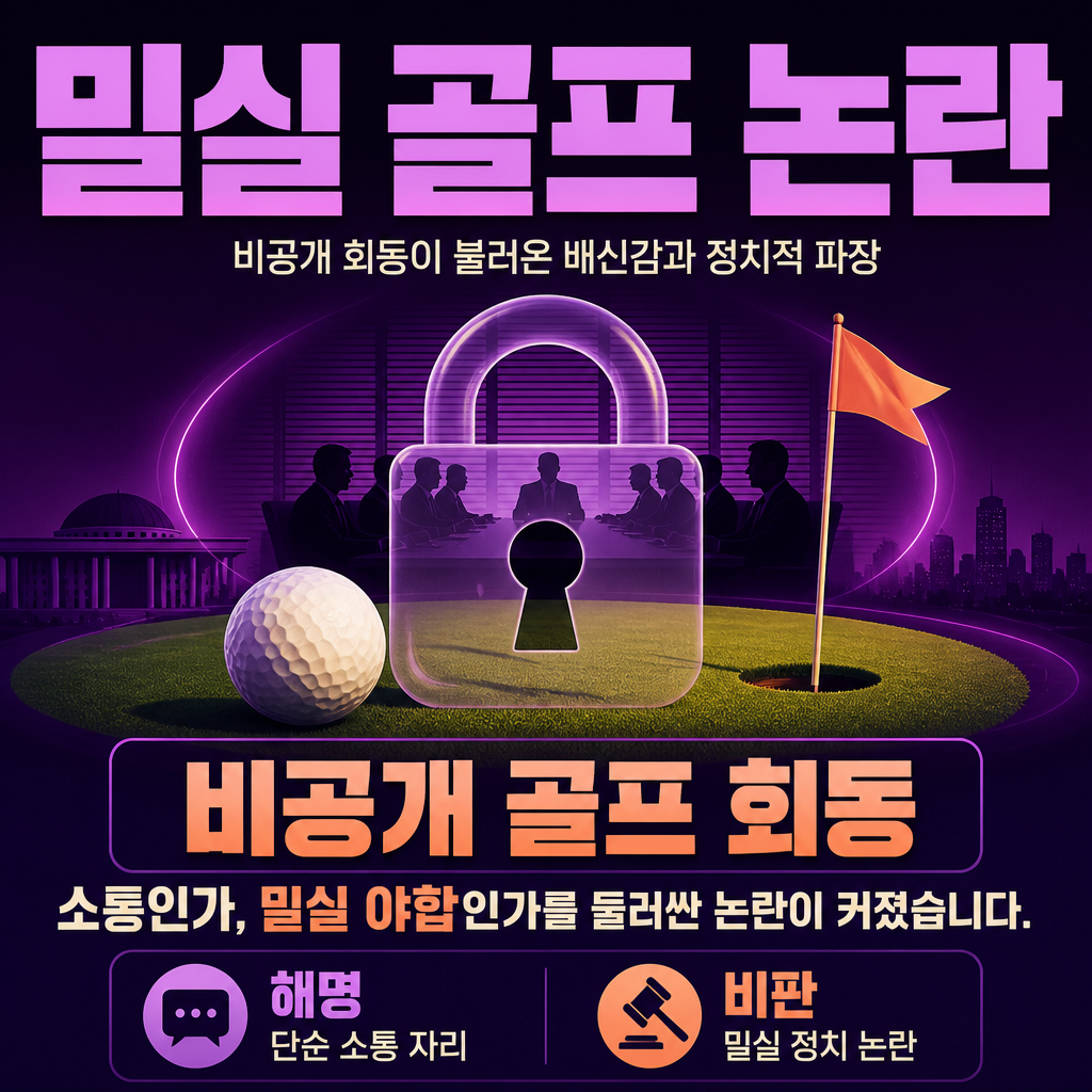 밀실 골프 논란
