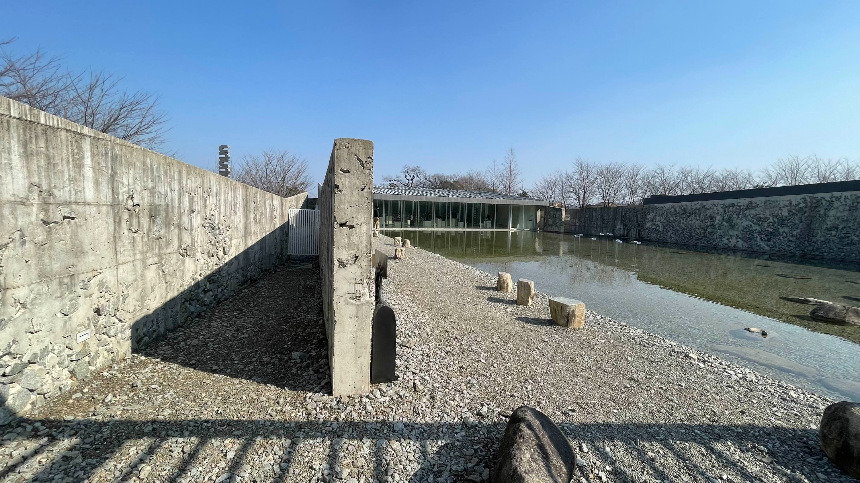 속초 바우지움 조각미술관 물의정원 반대전경