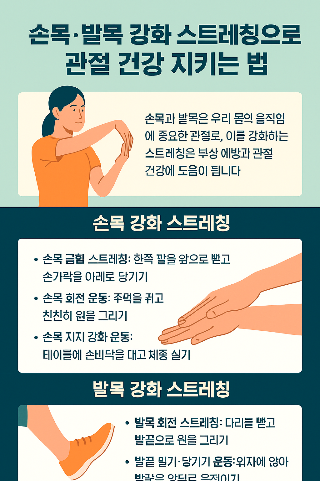 손목·발목 강화 스트레칭으로 관절 건강 지키는 법