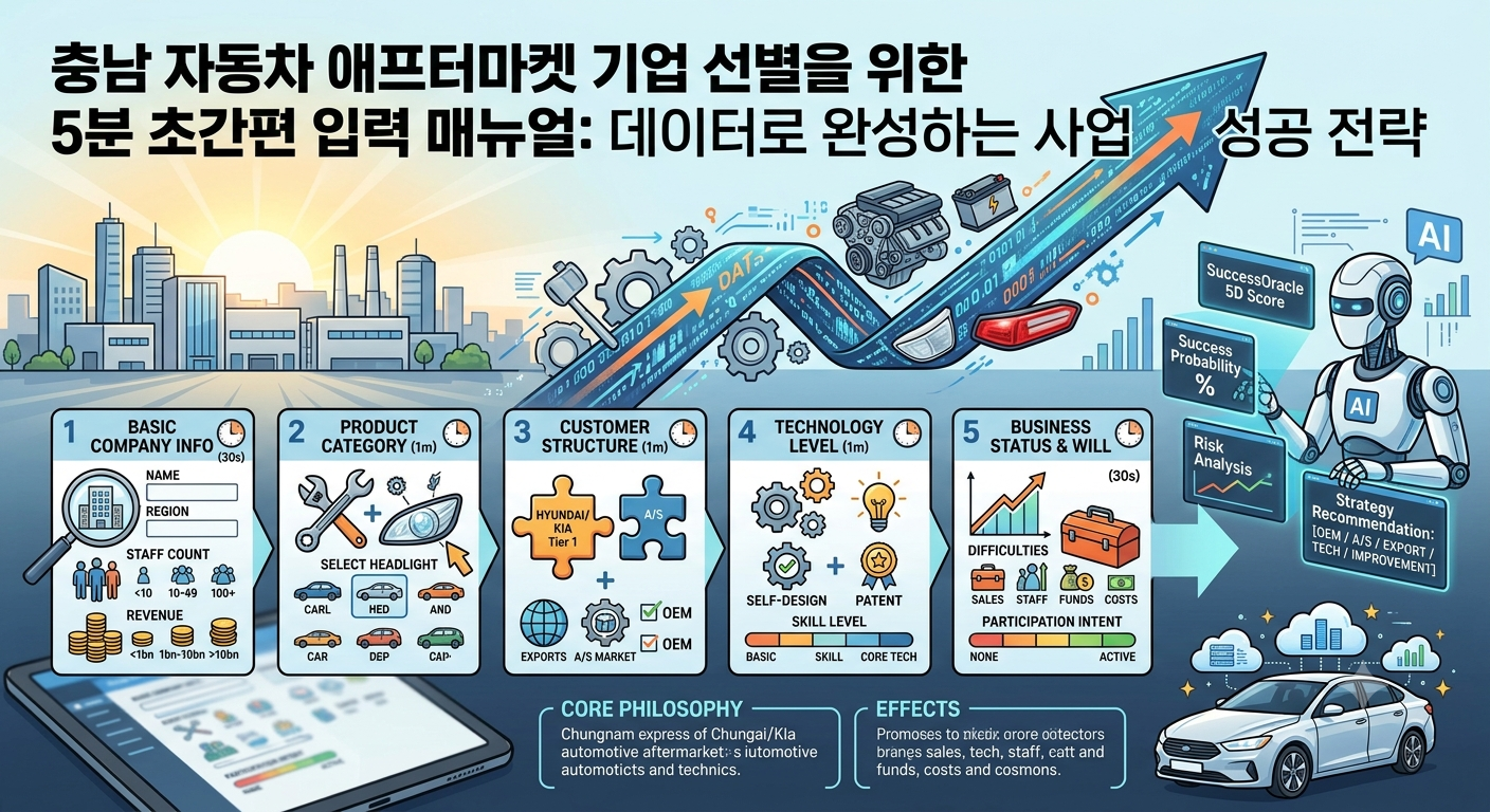 충남 자동차 애프터마켁 기업 선별