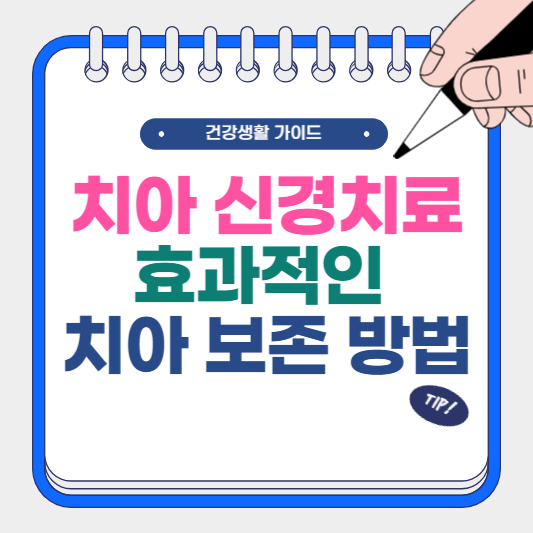 치아 신경치료 효과적인 치아 보존 방법