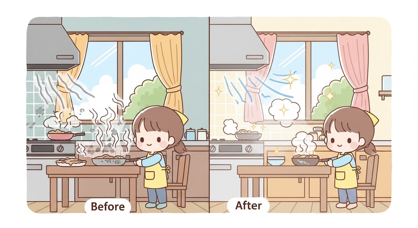 음식 냄새 제거법