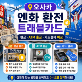 오사카-난바-환전소-도톤보리-엔화-환전-환율-비교