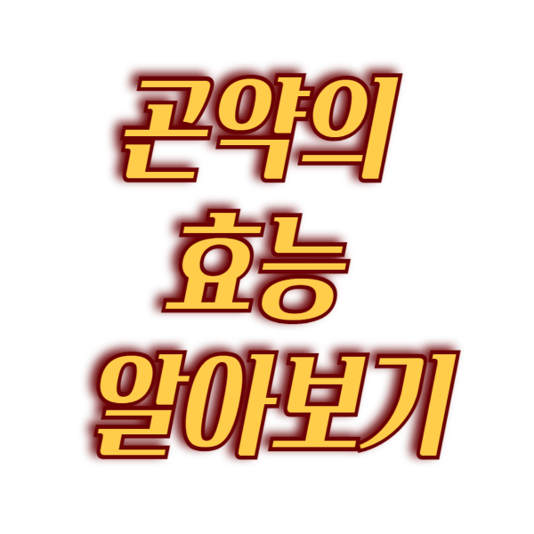 곤약의 효능 알아보기