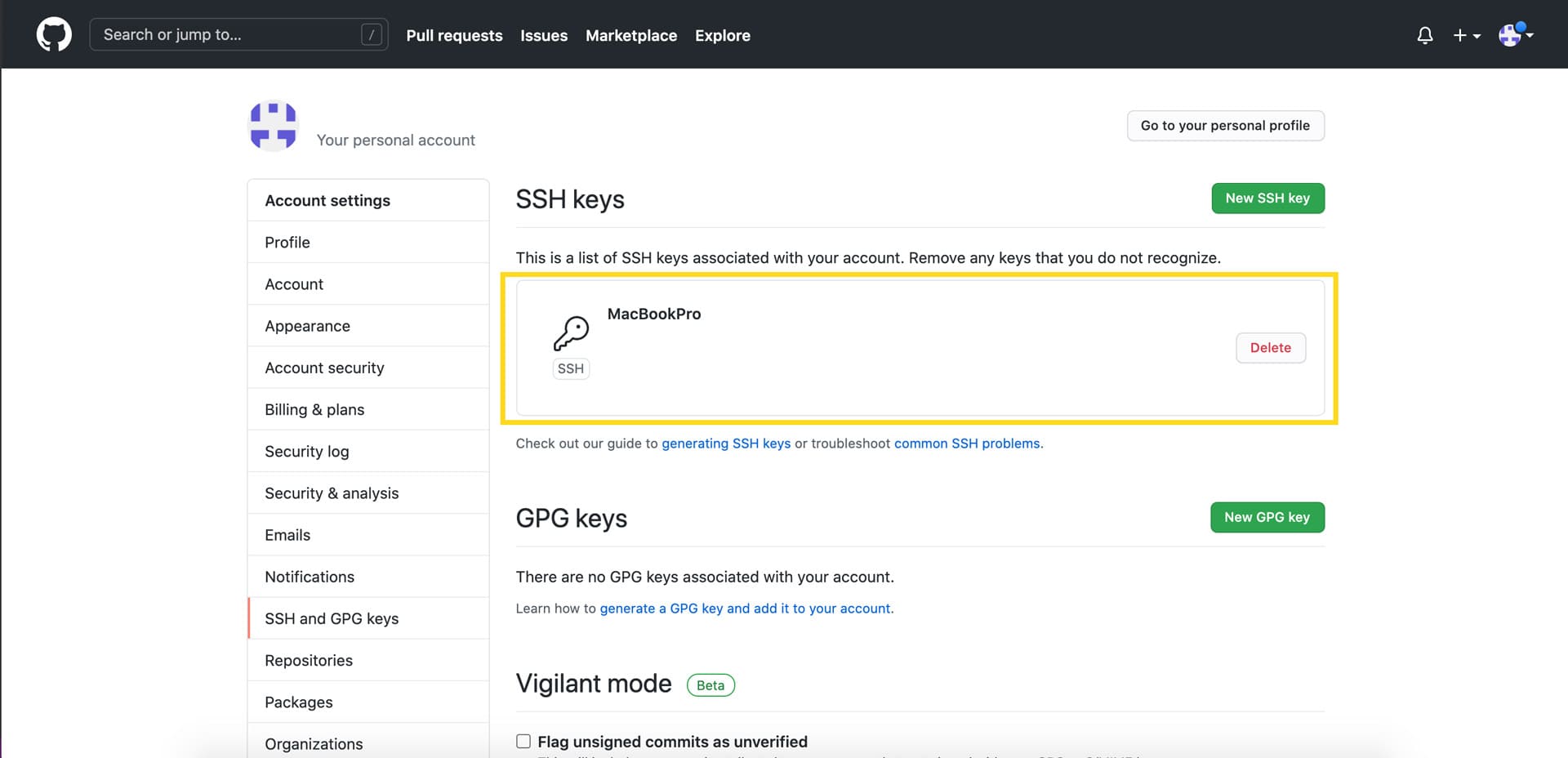 ssh-key-git-mac