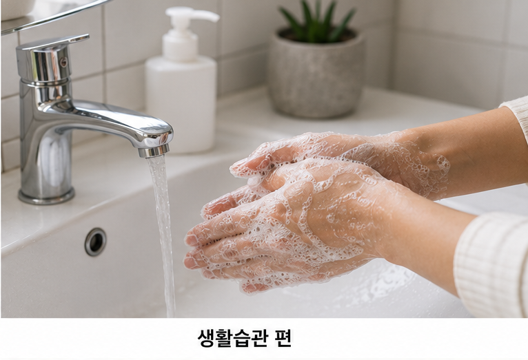 손씻기 수면 생활습관 환절기