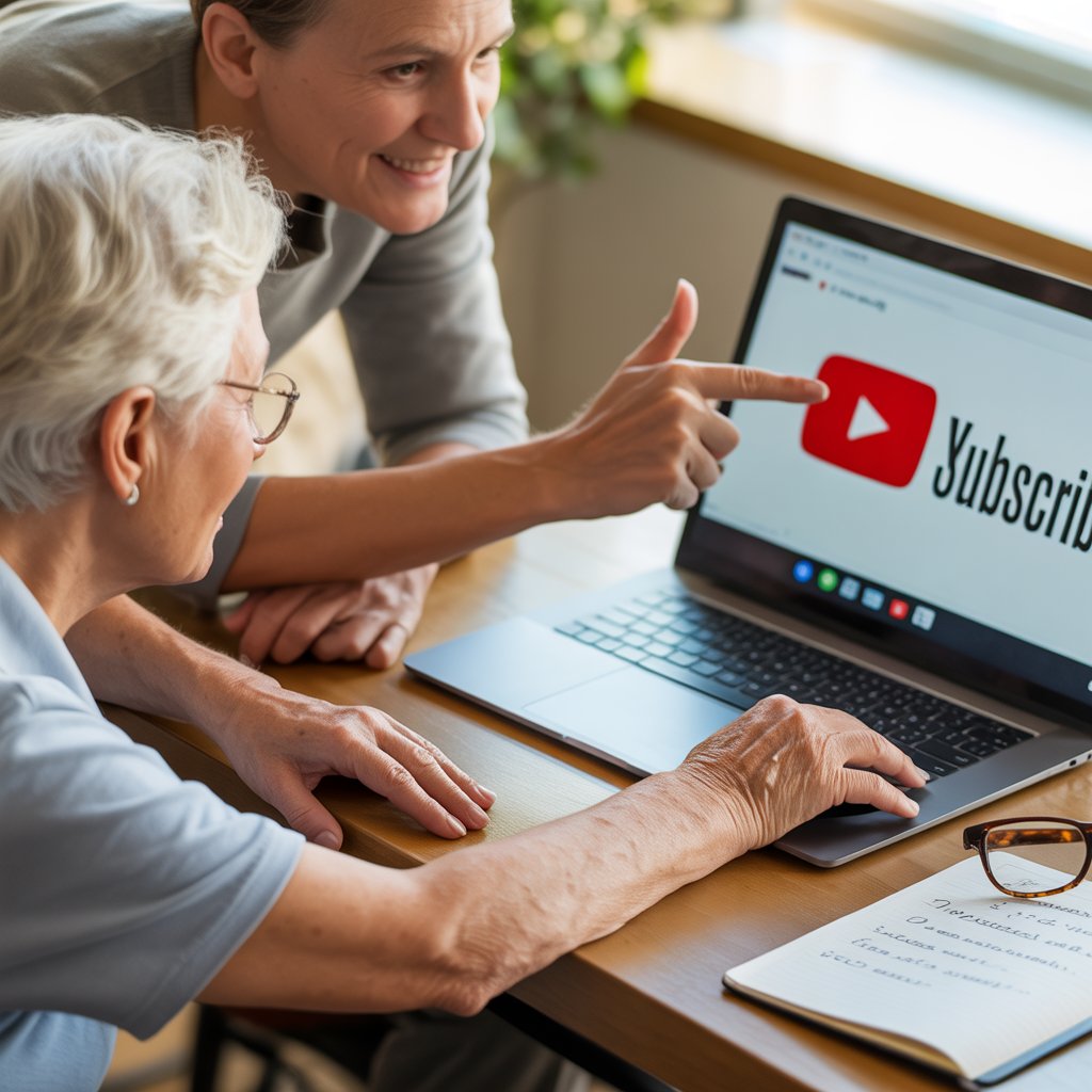 60대 유튜브 영상 검색 및 구독 방법(처음 사용하는 분도 쉽게 따라하기)