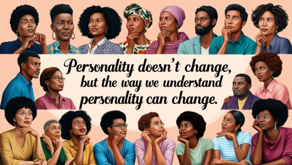 성격은 변하지 않지만, 성격을 이해하는 방식은 달라질 수 있습니다에 관한 사진