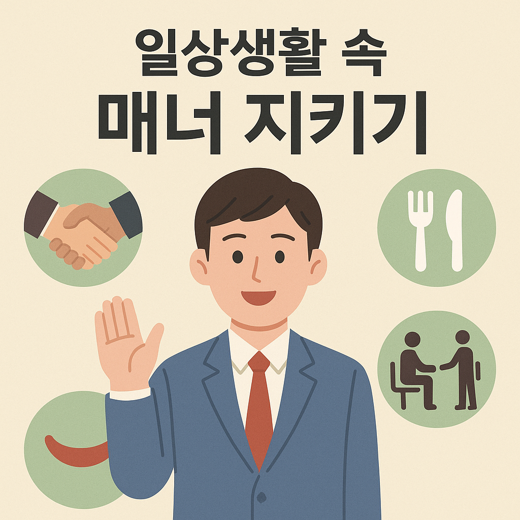 일상생활 속 매너지키기