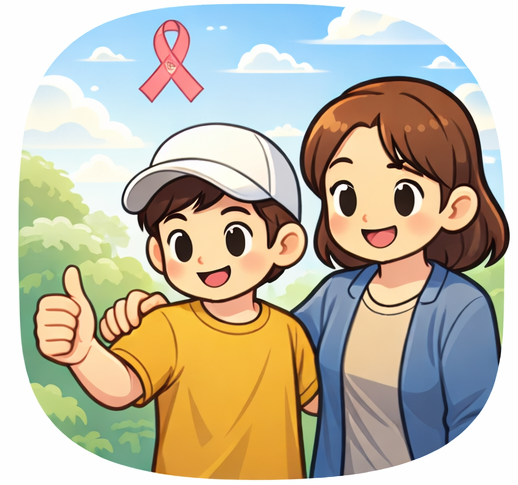 소아청소년암과 연령대별 암통계 비교표 이미지