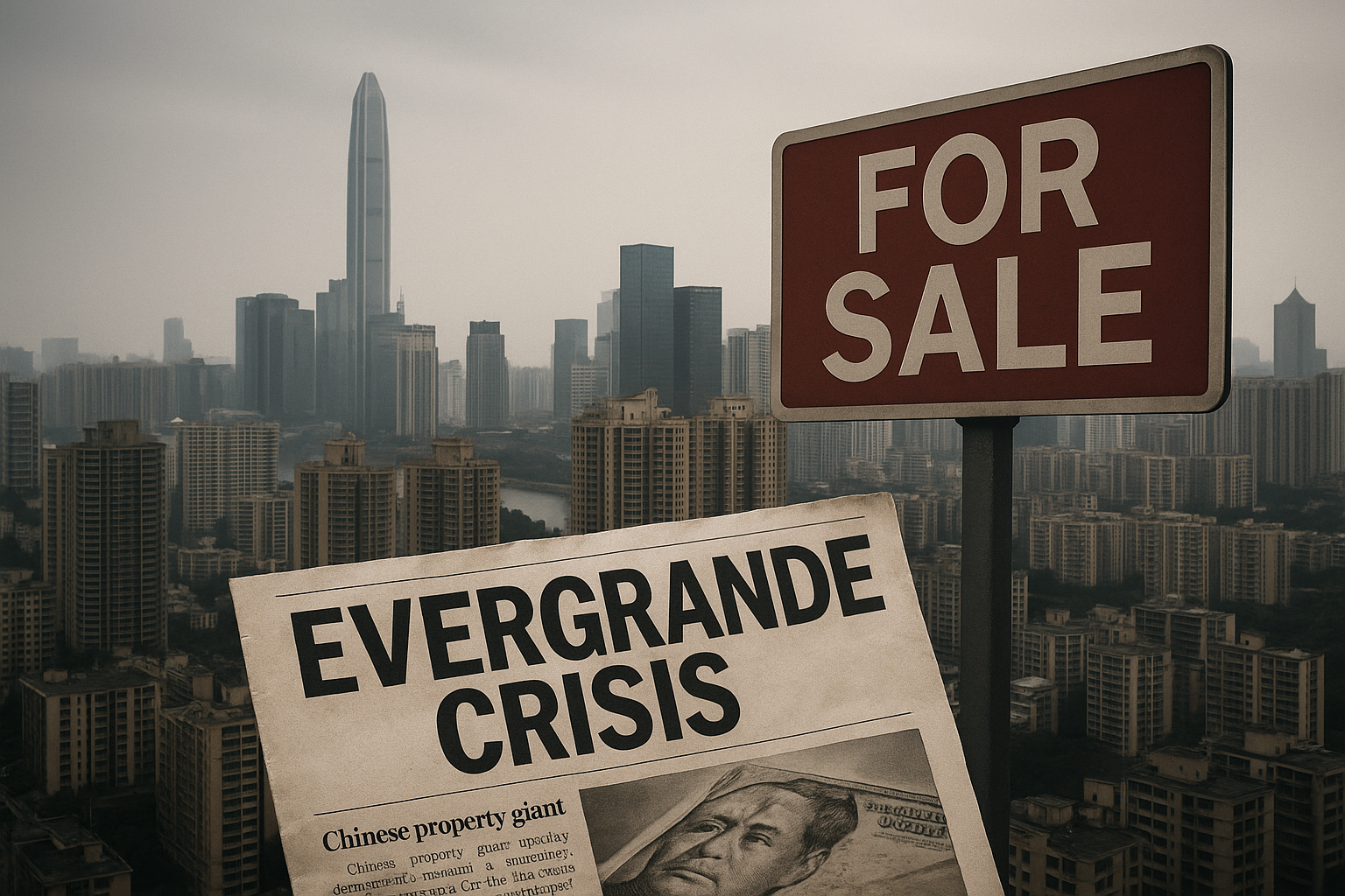 중국 부동산 위기 관련 사진