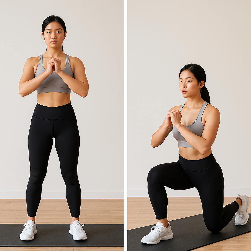 리버스 런지 스쿼트(Reverse Lunge Squat)