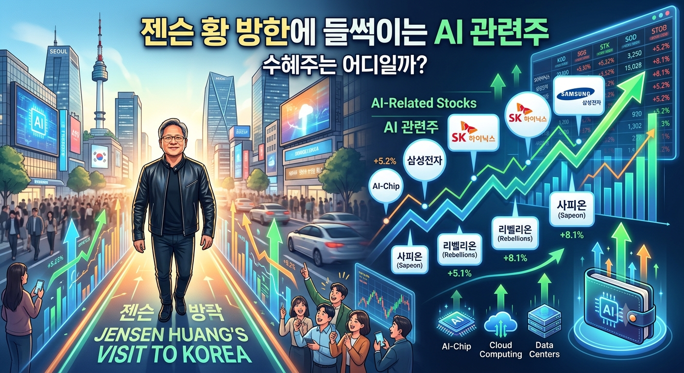 젠슨황 방한에 AI 관련주, 수혜주