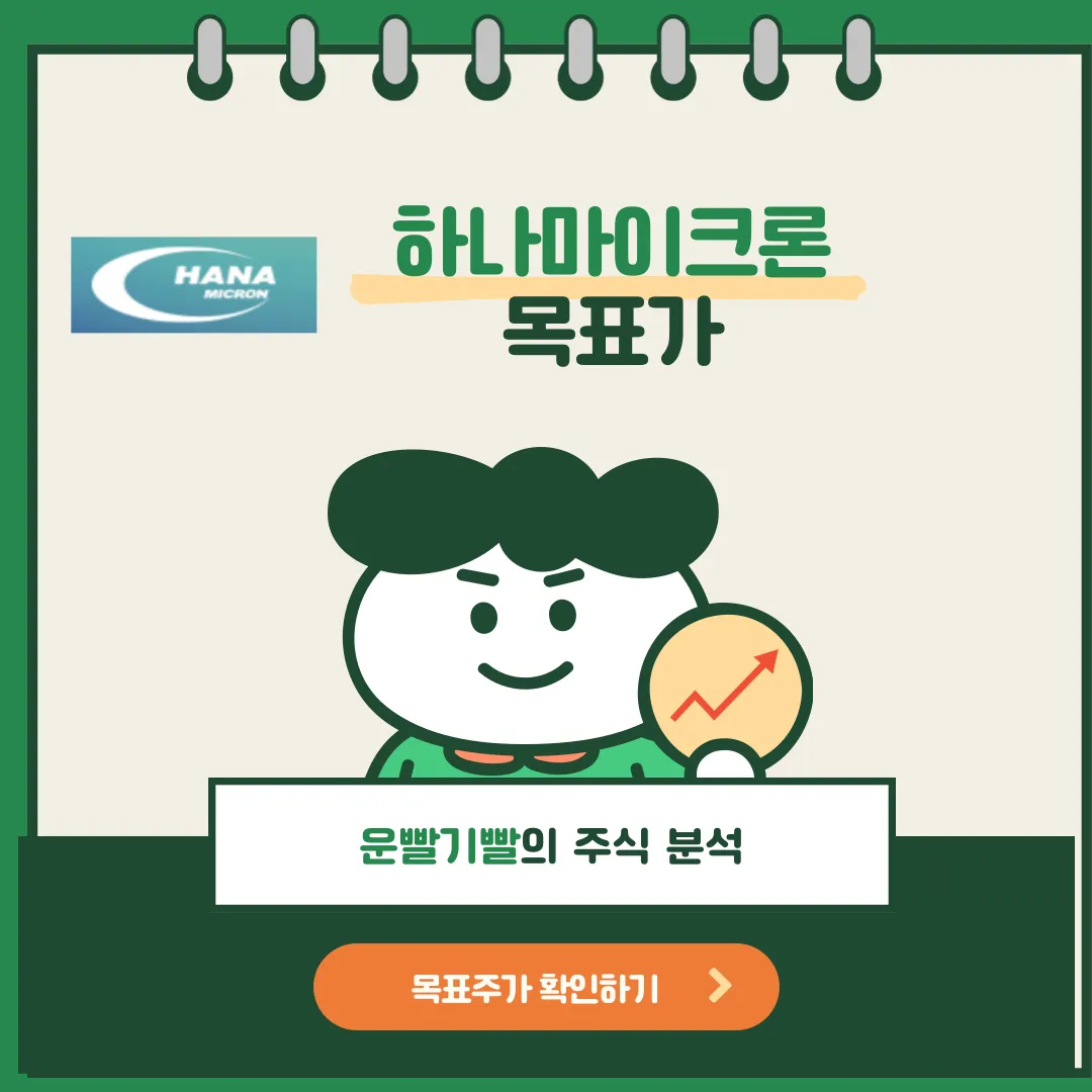 하나마이크론 목표가