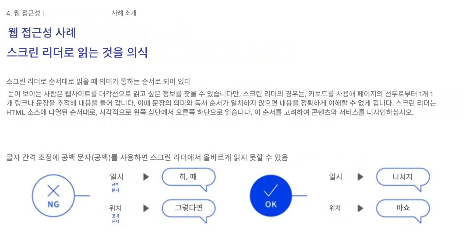 이미지 내용: 웹액세스빌리티 사례 소개