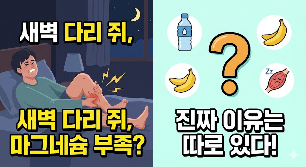 자다가 다리에 쥐가 나는 이유