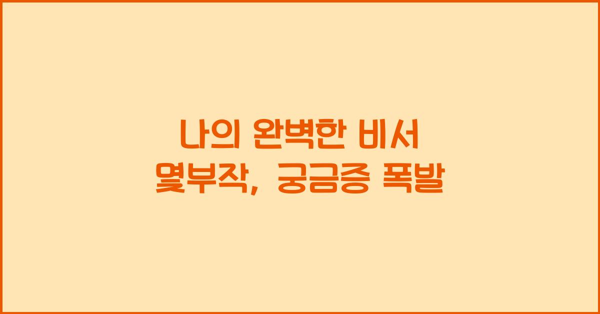 나의 완벽한 비서 몇부작