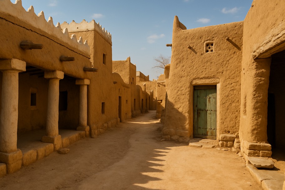 사우디 여행,전통마을 전경