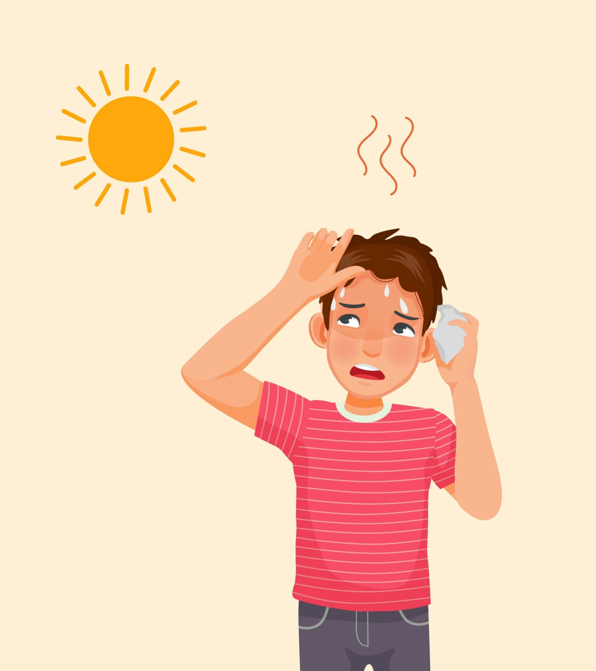 뜨거운-열에-탈진한-사람