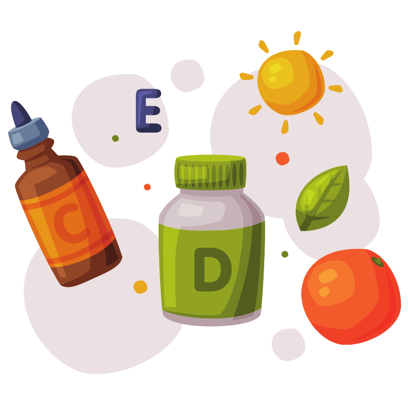 비타민 D 일러스트