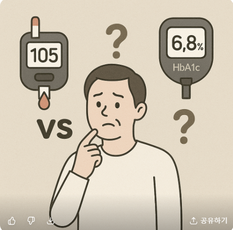 공복혈당 vs 당화혈색소, 무엇을 더 중요하게 봐야 하나요? 관련 사진