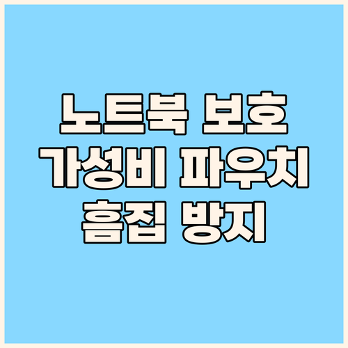 내 노트북 안전하게 보호하는 가성비