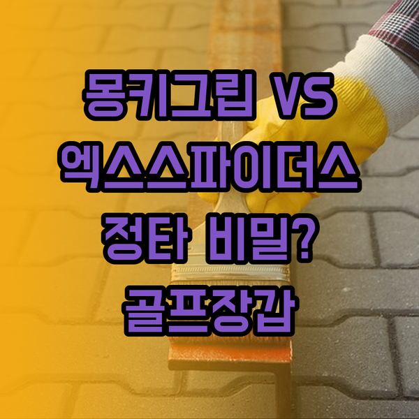 몽키그립과 엑스스파이더스 골프장갑 비