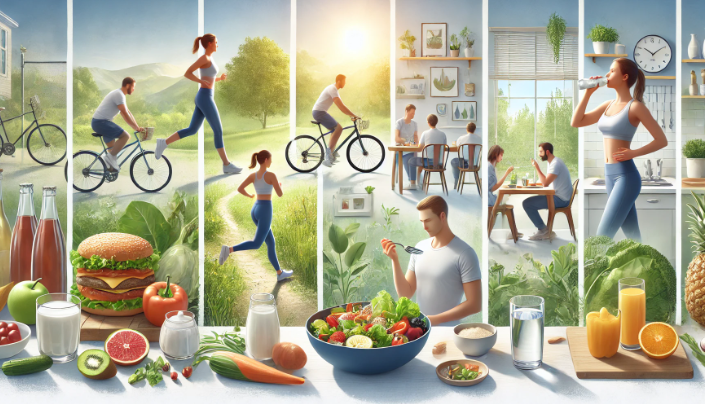 올바른 다이어트 방법을 알려주는 그림