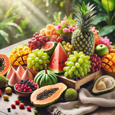 임산부에게-안좋은-과일들이-올려져-있는-모습