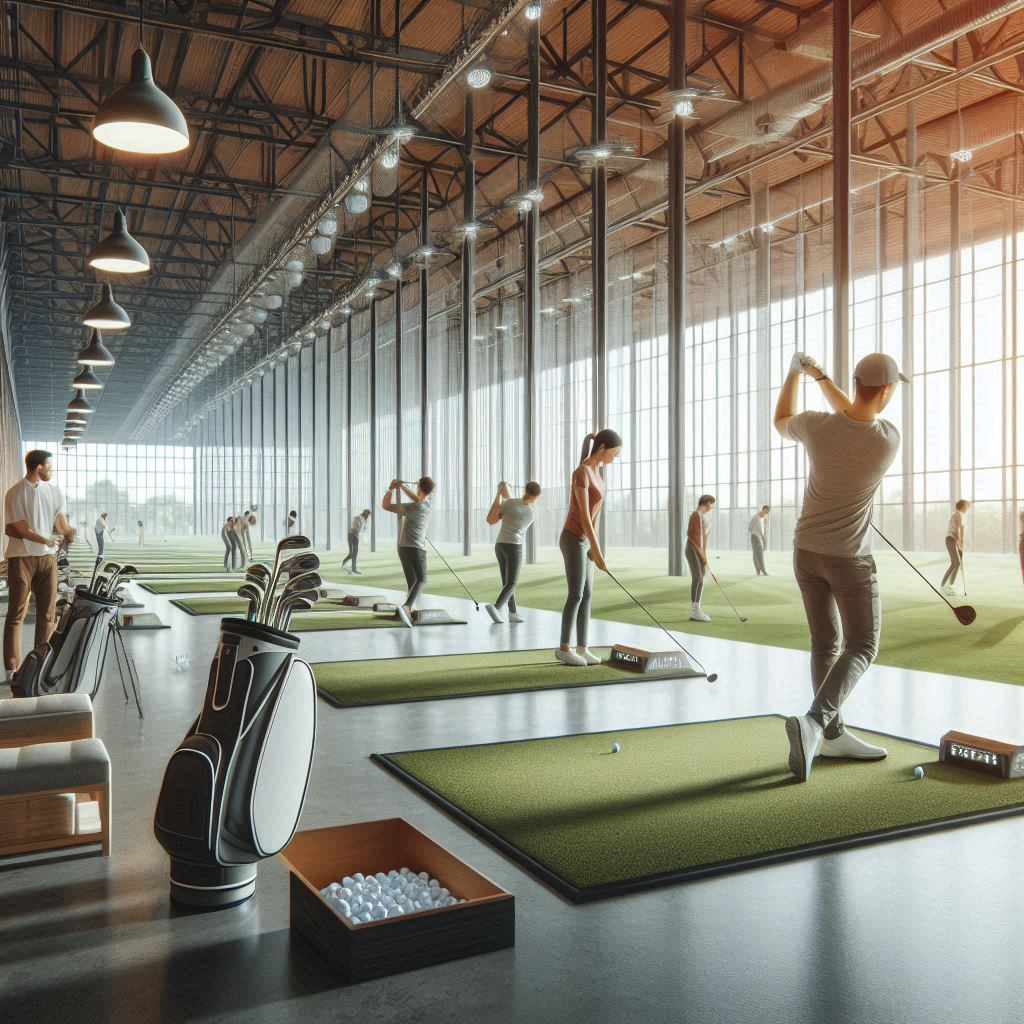 실내골프연습장 배경