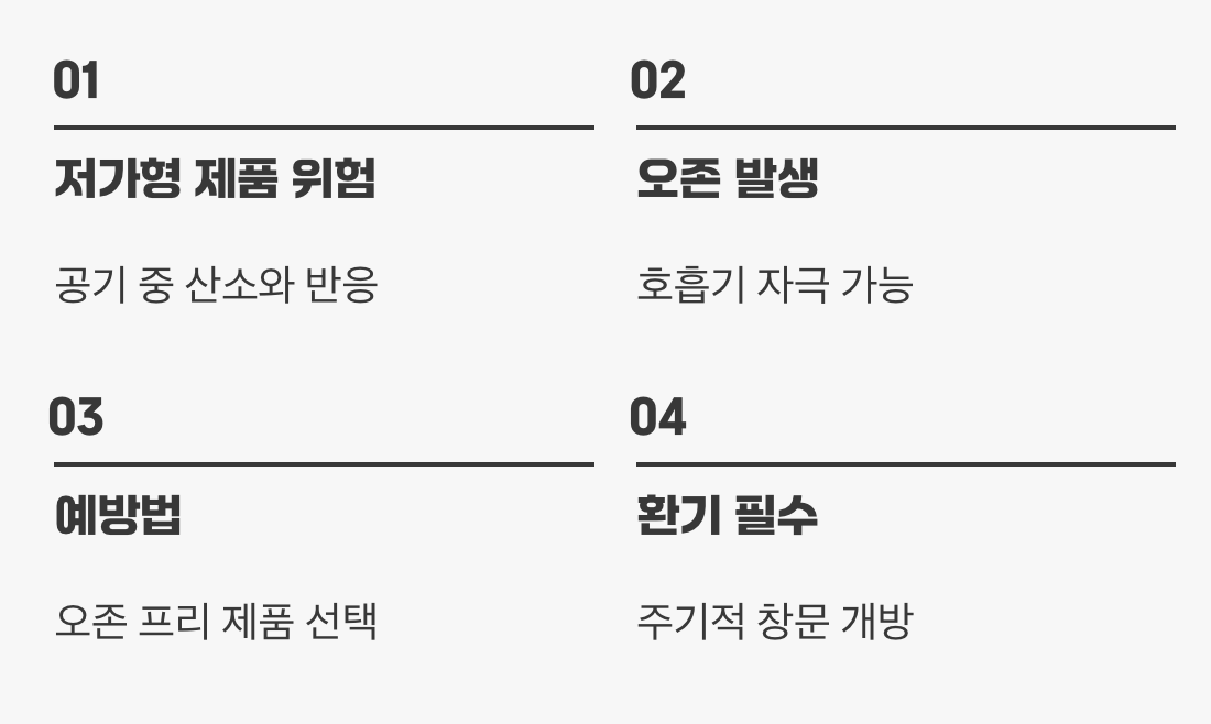 오존 발생, 또 다른 걱정거리?