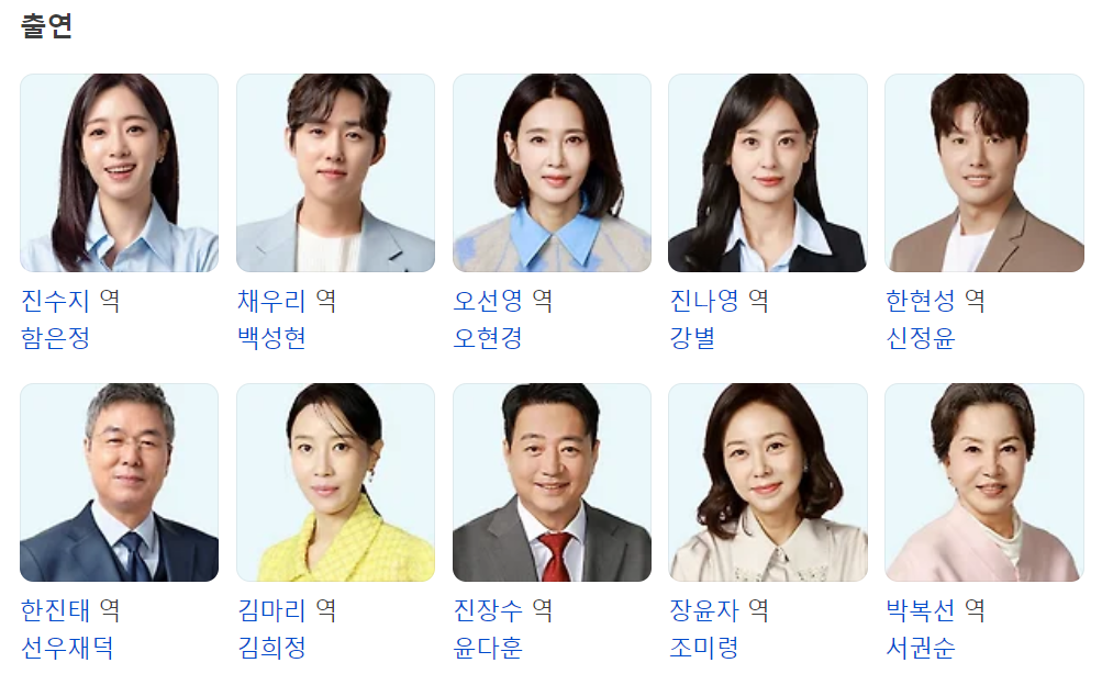 수지맞은 우리 등장인물