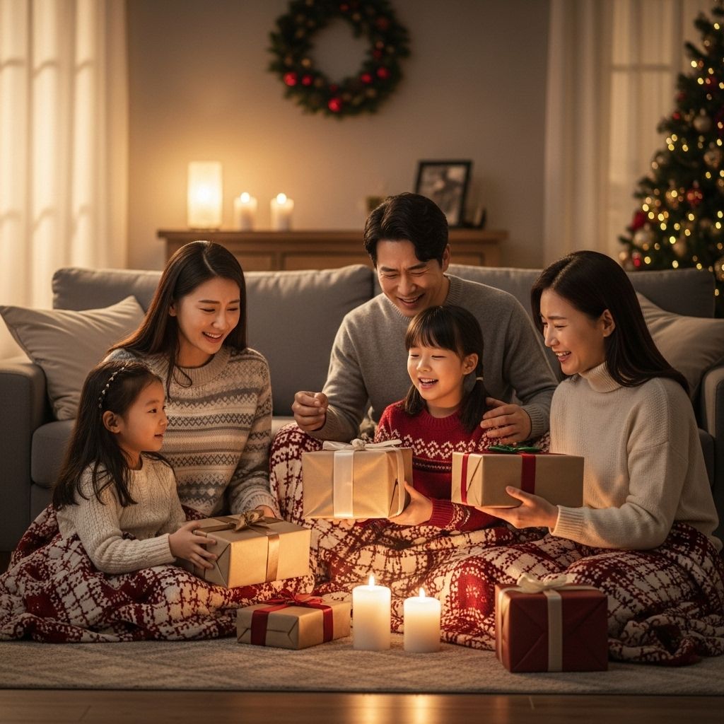 서울윈터페스타 제야의 종, 선물을 나누는 가족