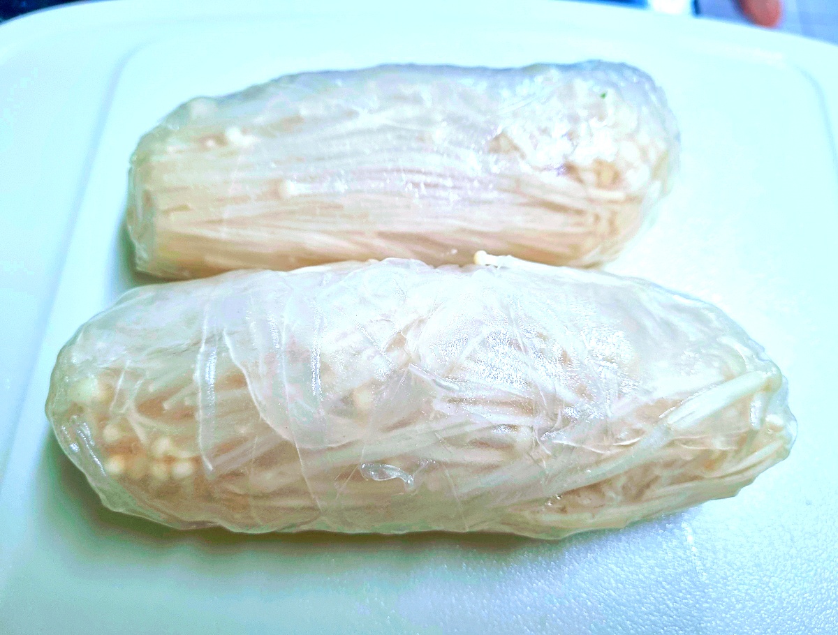 라이스페이퍼 팽이버섯 구이: 관자보다 더 관자구이 같은 맛