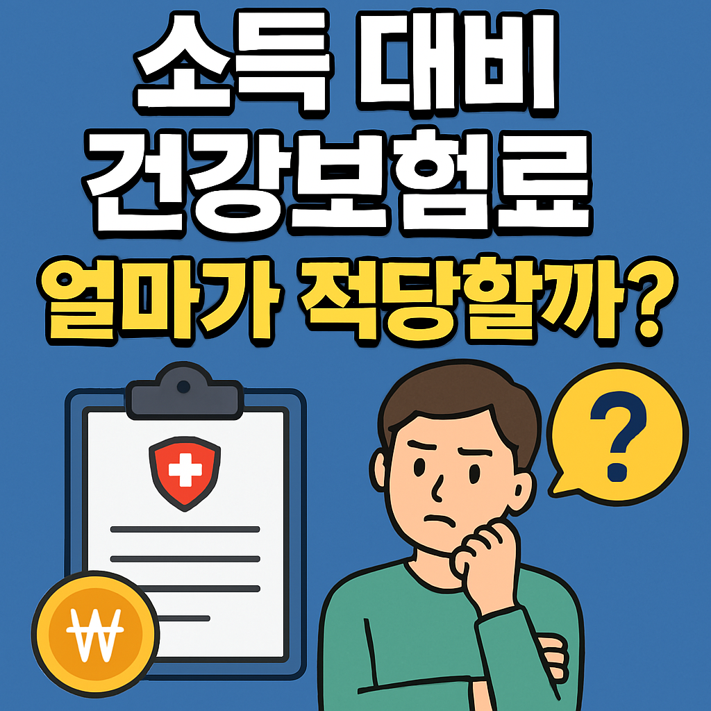소득 대비 건강보험료, 얼마가 적당할까?