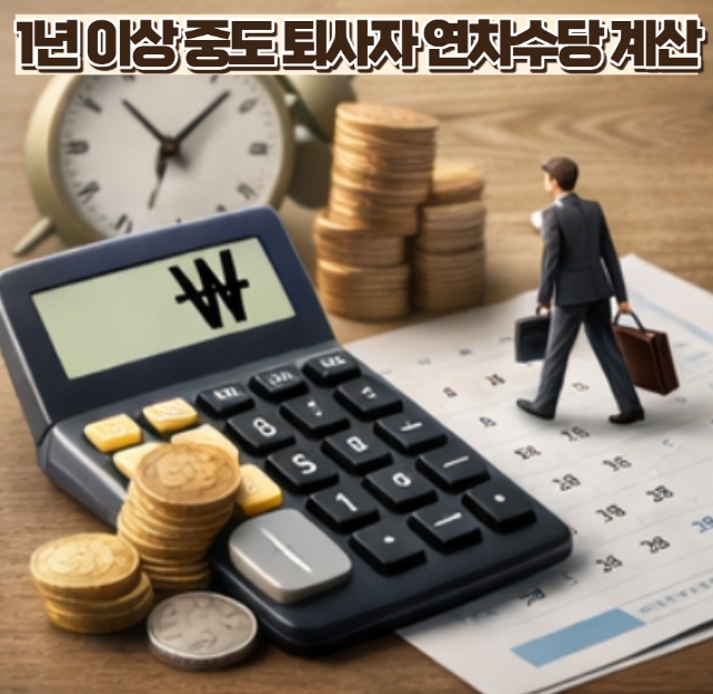 1년 이상 중도 퇴사자 연차수당 계산 썸네일