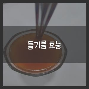 들기름 효능