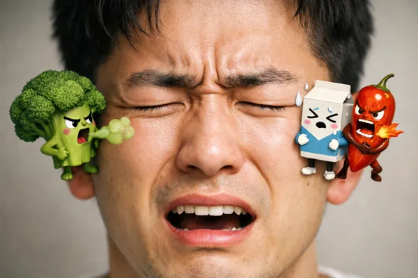 장 트러블로 불안한 얼굴