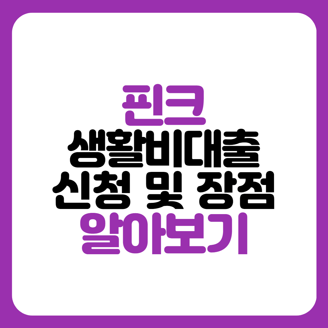 핀크 생활비대출