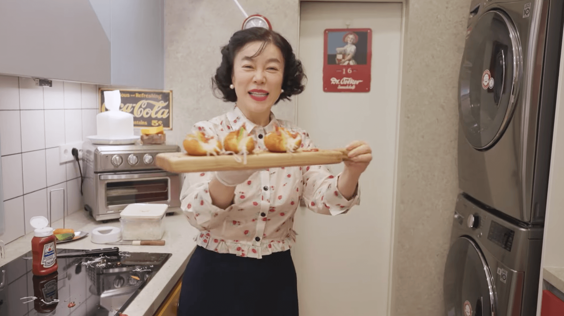 최화정 핫도그 사라다빵