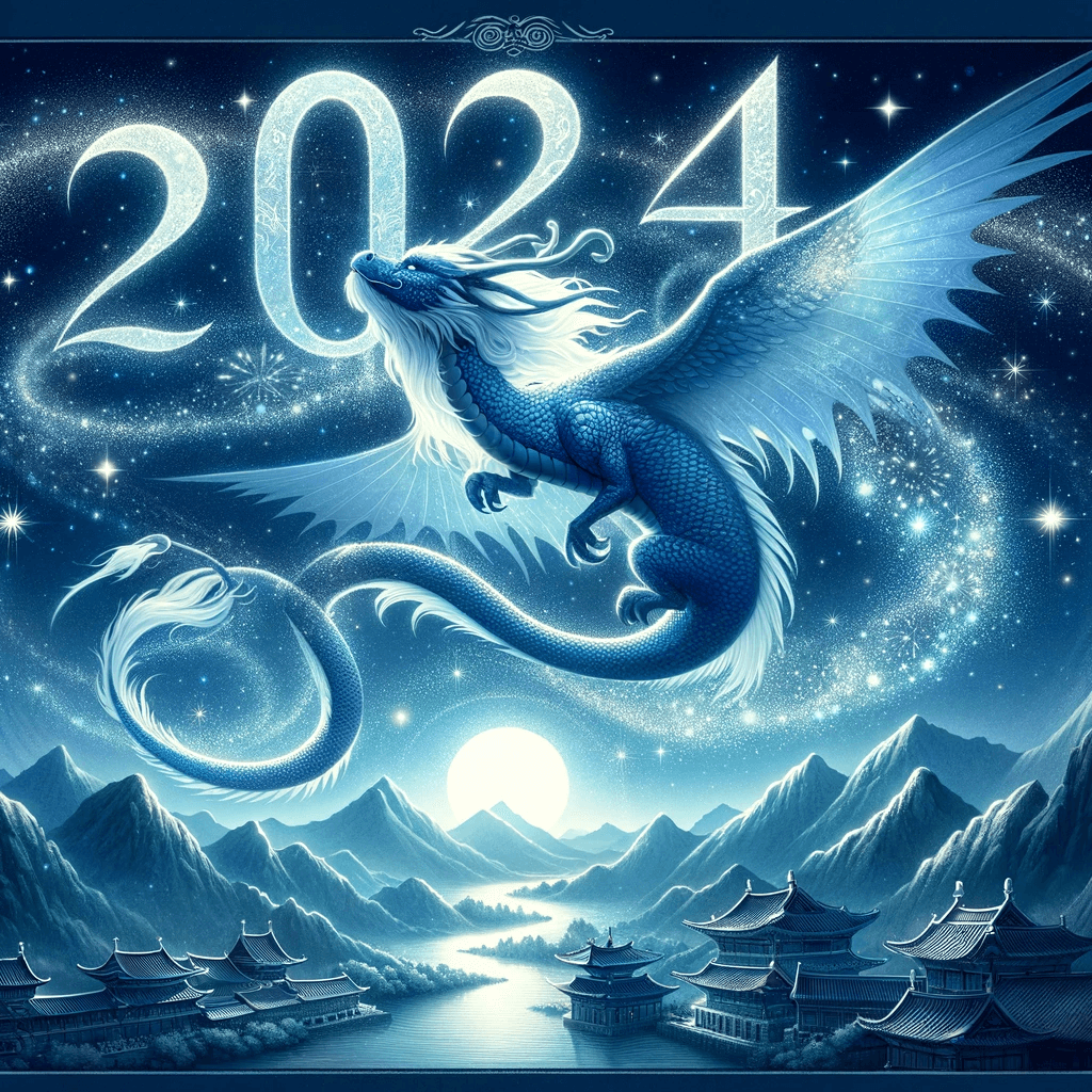 청룡이 날아가는 모습