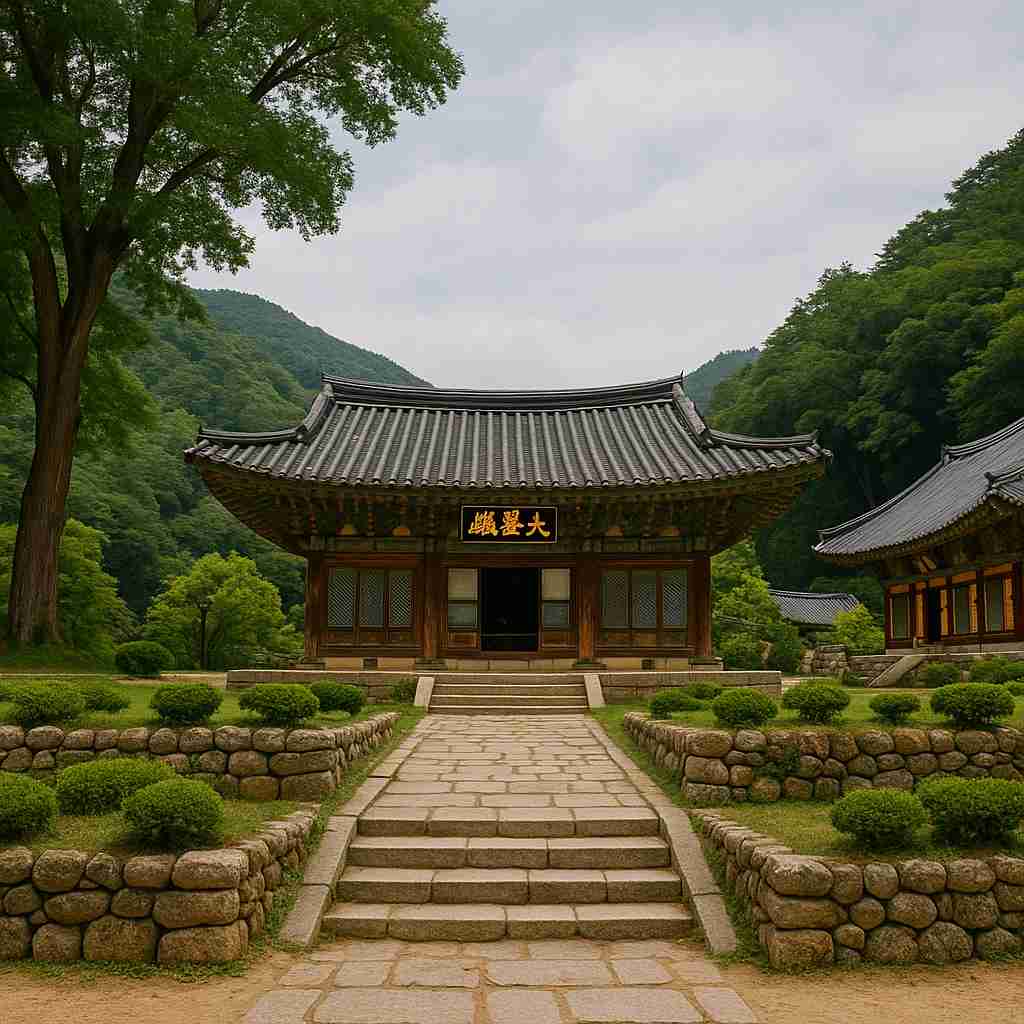 충남 예산의 수덕사의 고즈넉한 분위기