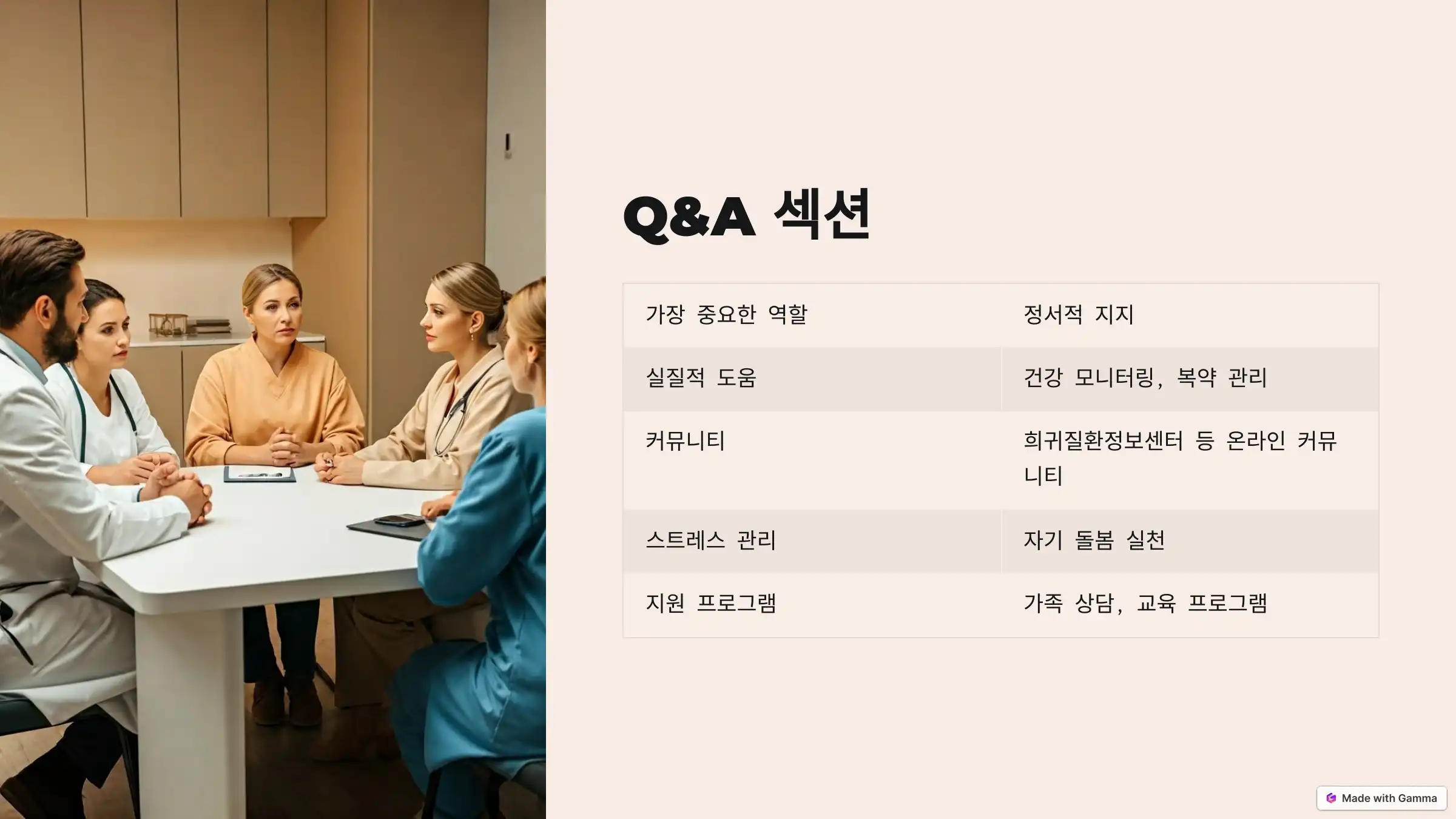 희귀병 환자 가족의 역할과 지원 방법