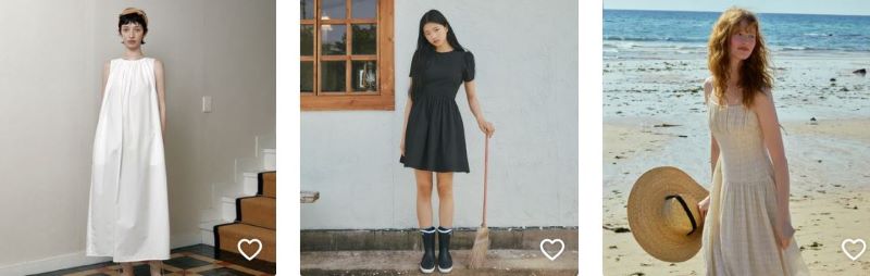 SNS 인기템 비교